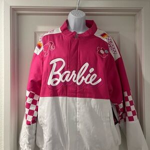 NWT Barbie Checkered Racing Jacket
